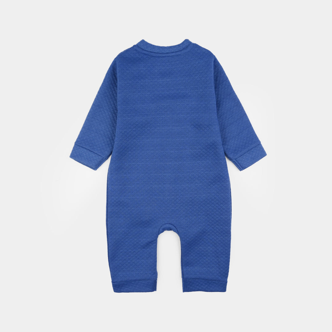 Infant Boys Quilted Romper Character - BLUE