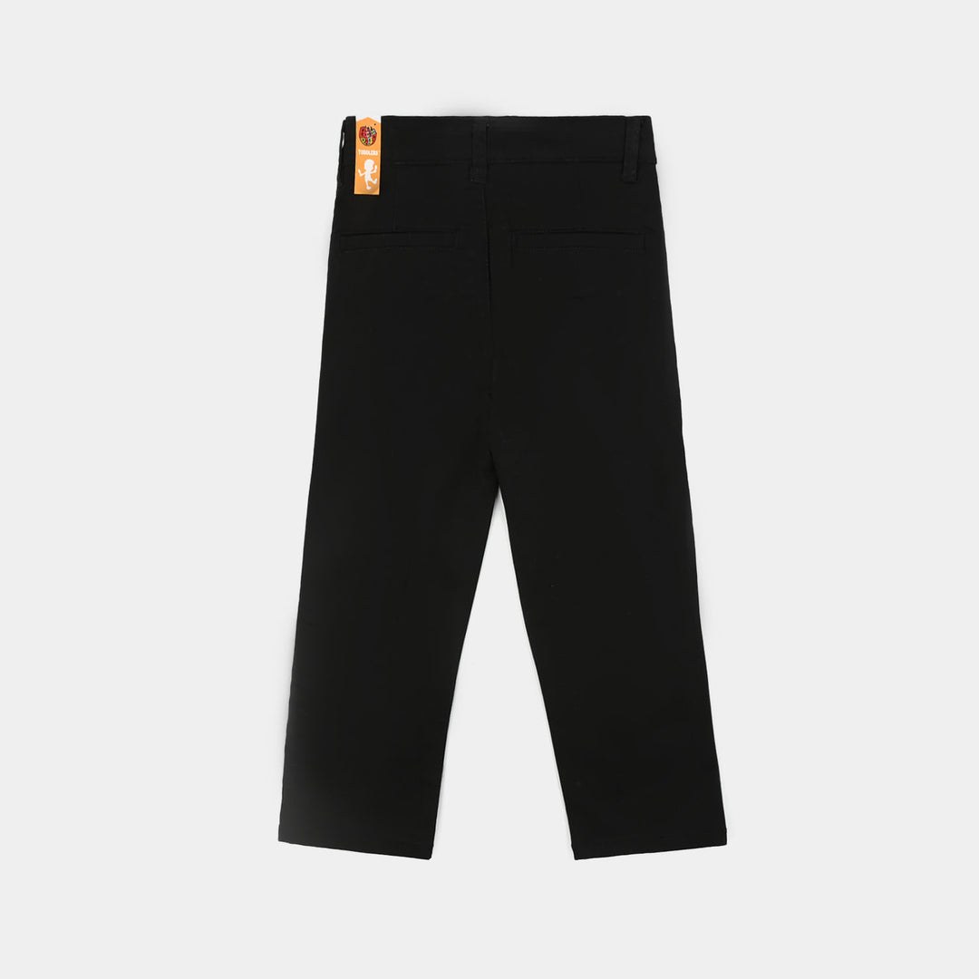 Boys Twill Pants Basic - Black