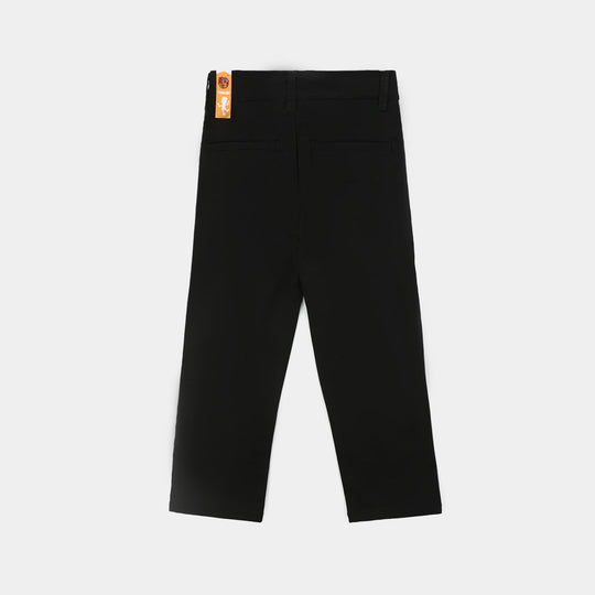 Boys Twill Pants Basic - Black