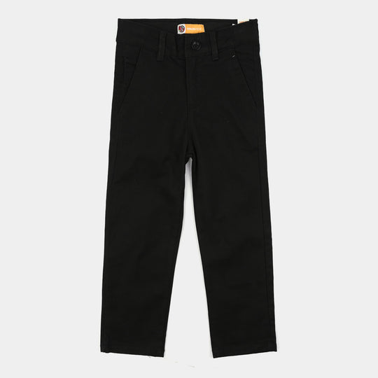 Boys Twill Pants Basic - Black