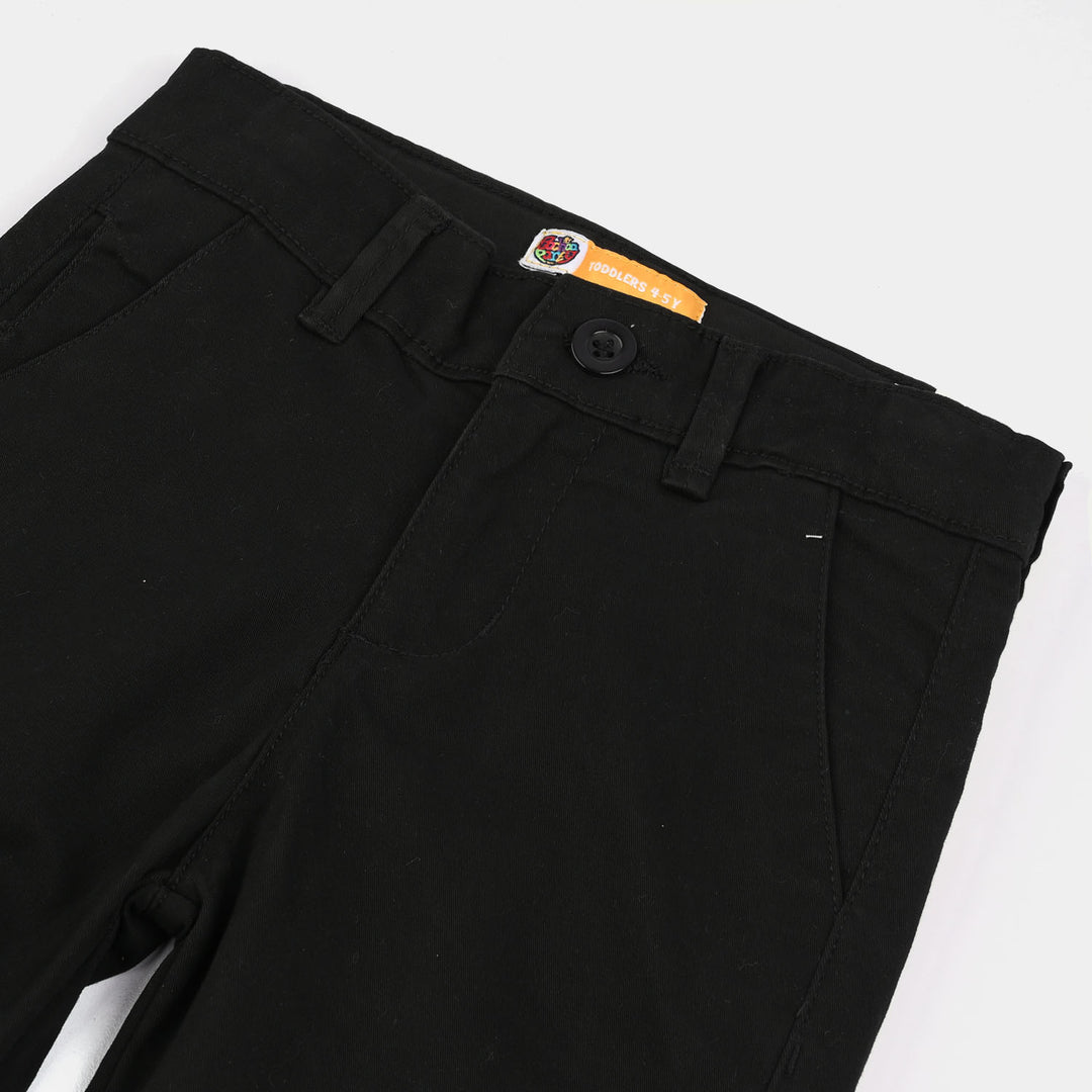 Boys Twill Pants Basic - Black