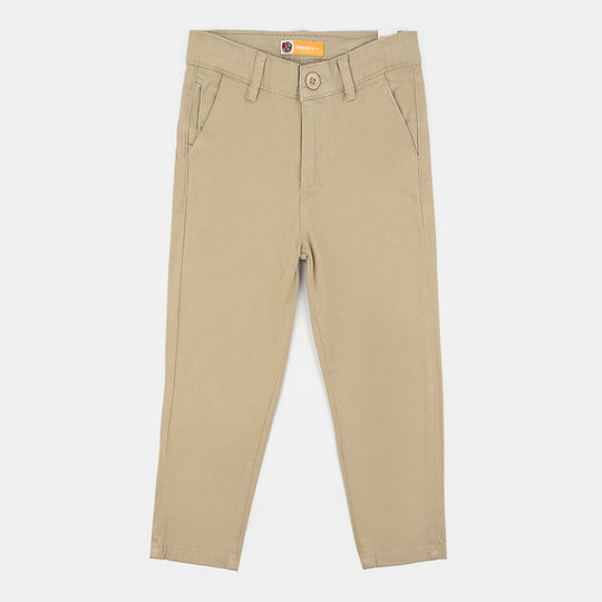 Boys Twill Pants Basic - Beige