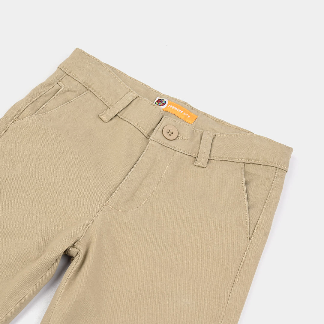 Boys Twill Pants Basic - Beige