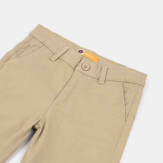Boys Twill Pants Basic - Beige