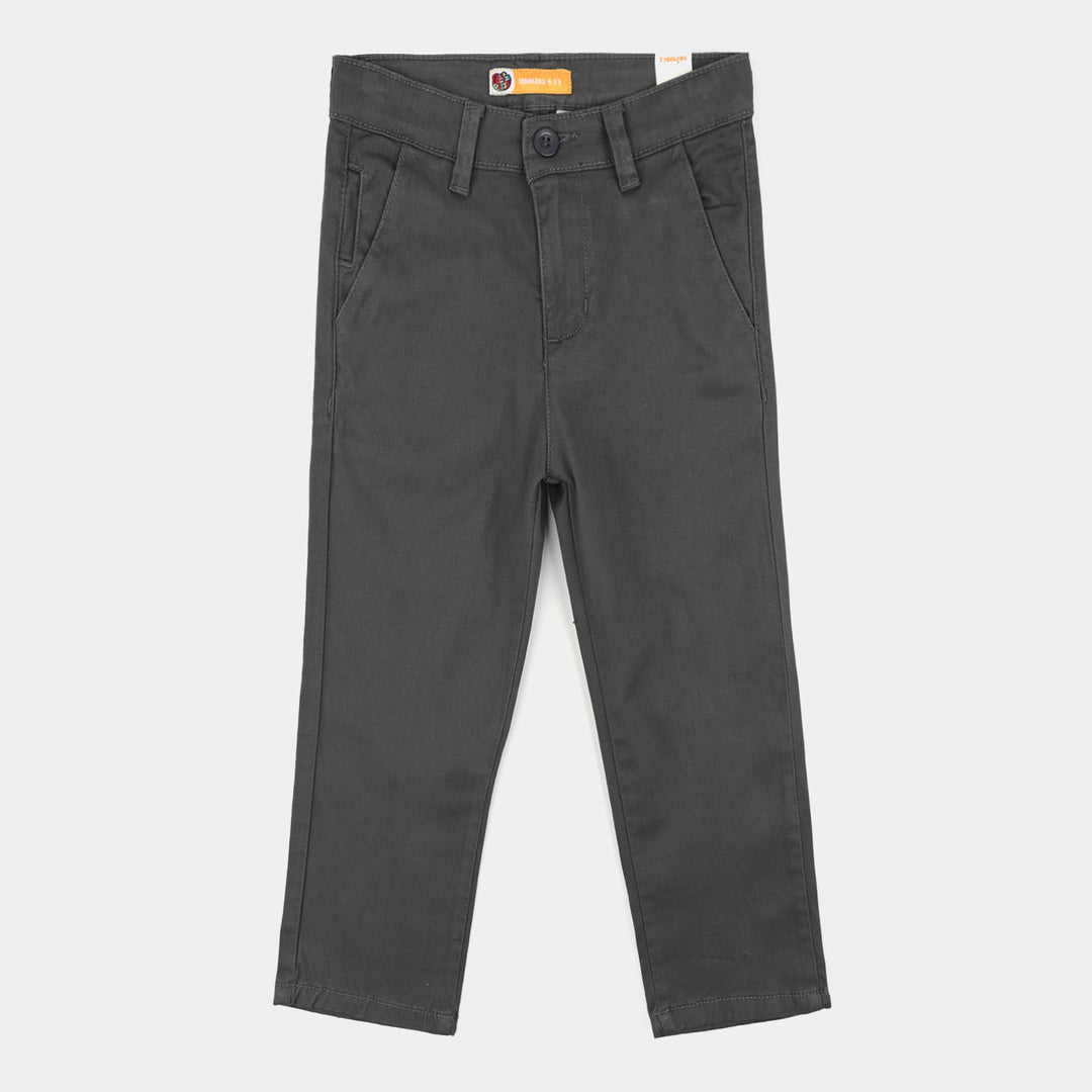 Boys Twill Pants Basic - Grey