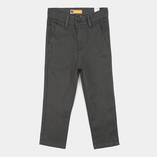 Boys Twill Pants Basic - Grey