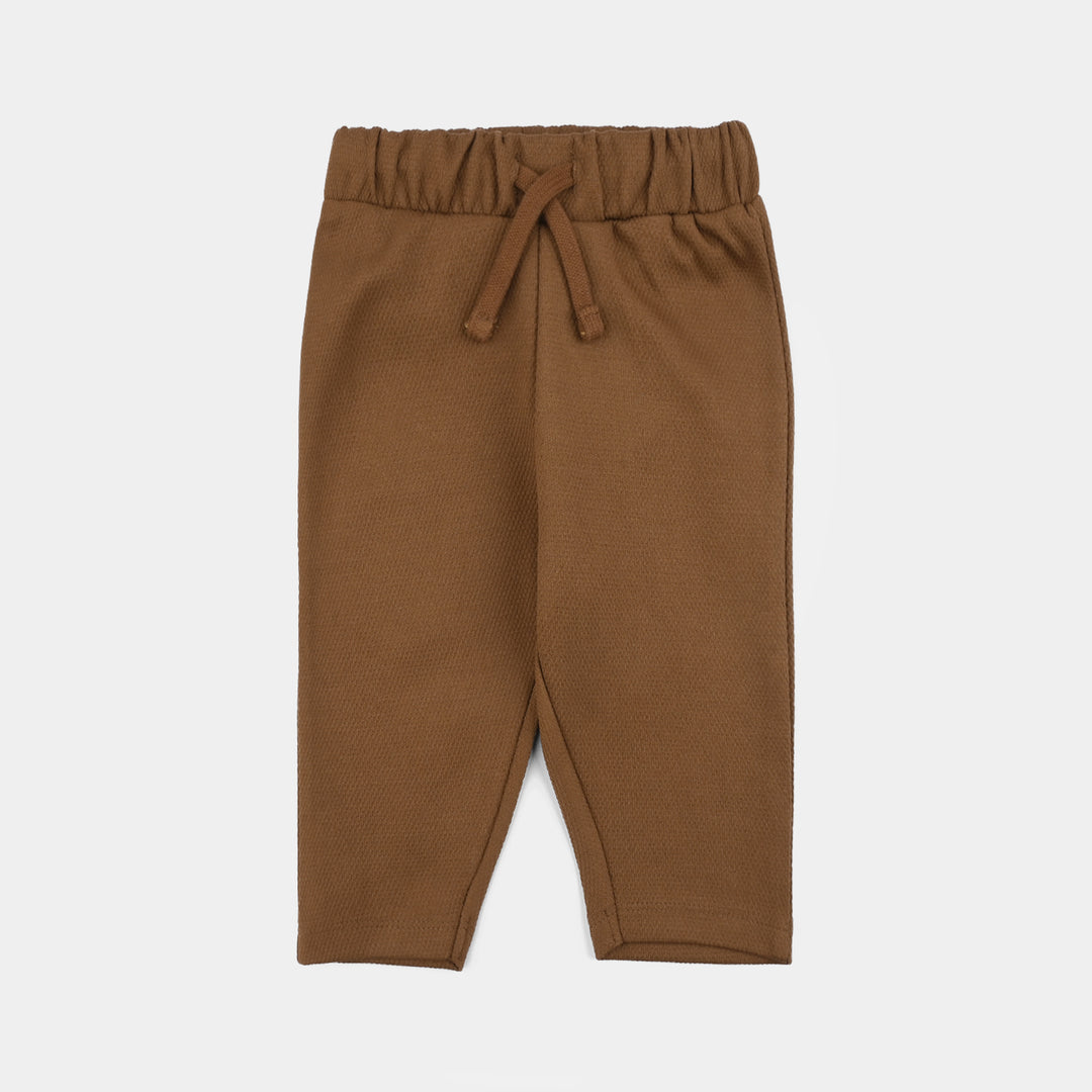 Infant Boys Jacquard Suit (CHAMP) - Brown