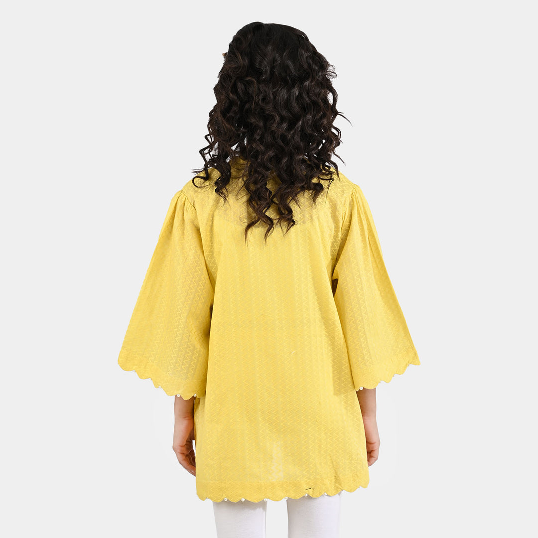 Girls Jacquard Top Sun Shine - Yellow