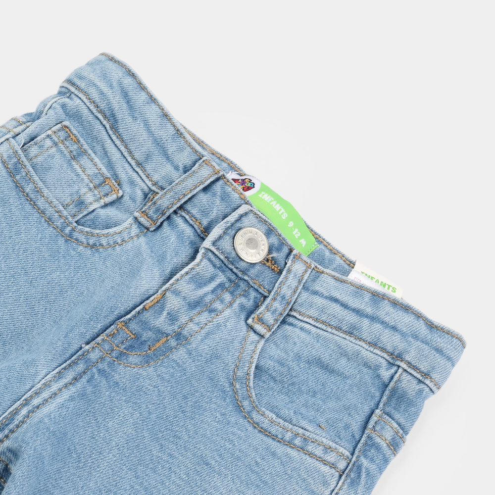 Infant Boys Denim Viscose Pants Basic - Light Blue