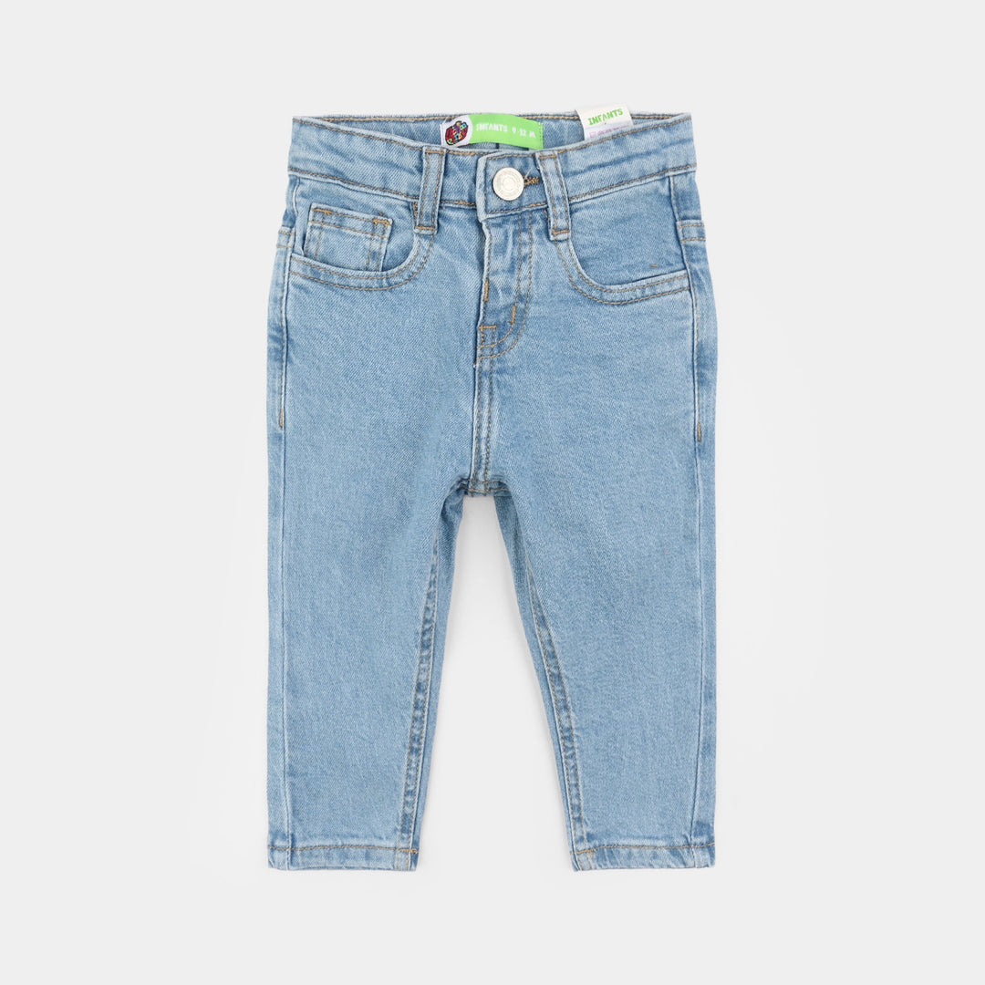Infant Boys Denim Viscose Pants Basic - Light Blue