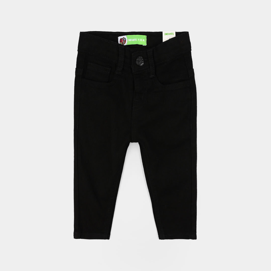 Infant Boys Denim Viscose Pants Basic - BLACK