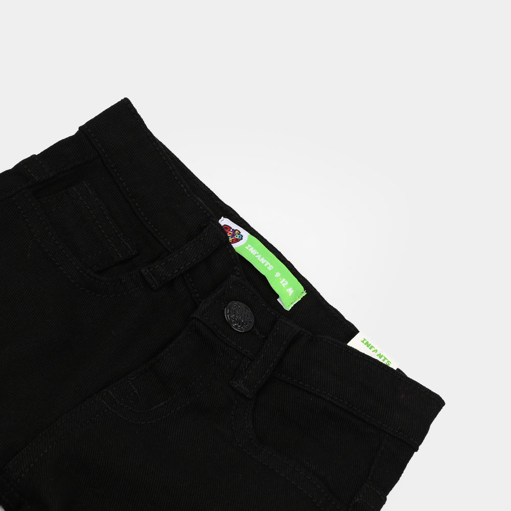 Infant Boys Denim Viscose Pants Basic - BLACK