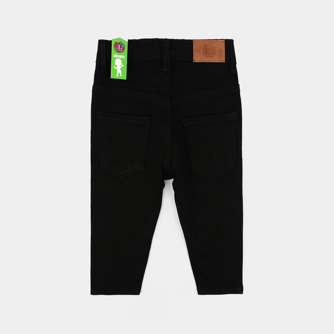 Infant Boys Denim Viscose Pants Basic - BLACK