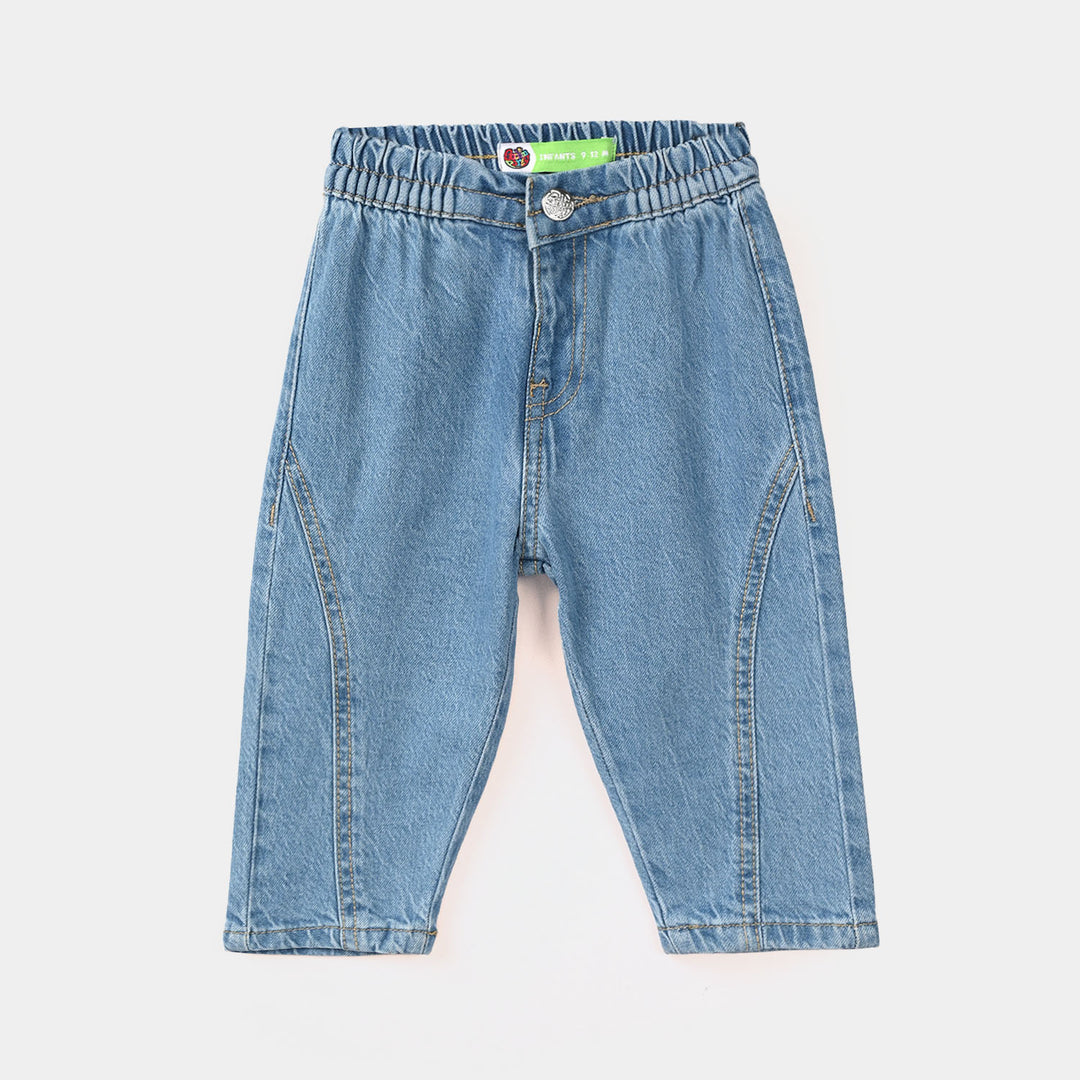 Infant Boys Denim Viscose Pant Cut & Sew – Light Blue
