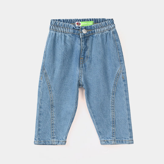Infant Boys Denim Viscose Pant Cut & Sew – Light Blue