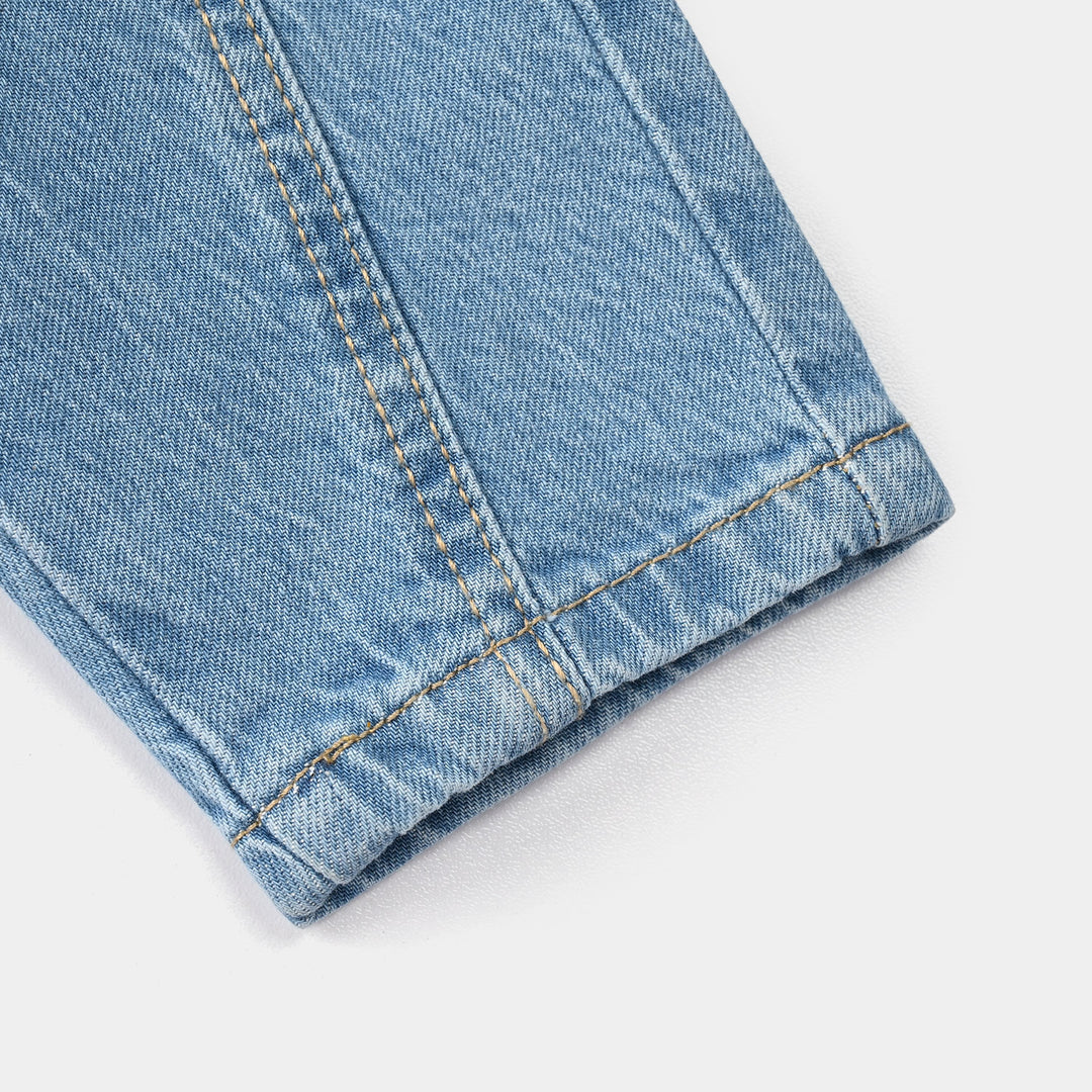Infant Boys Denim Viscose Pant Cut & Sew – Light Blue