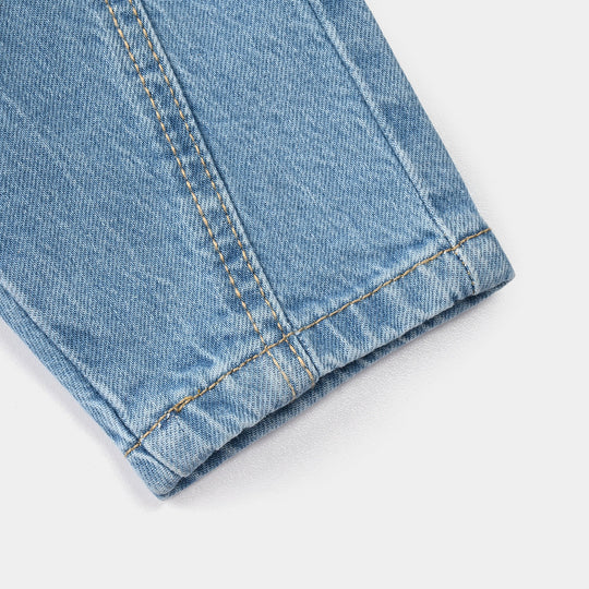 Infant Boys Denim Viscose Pant Cut & Sew – Light Blue