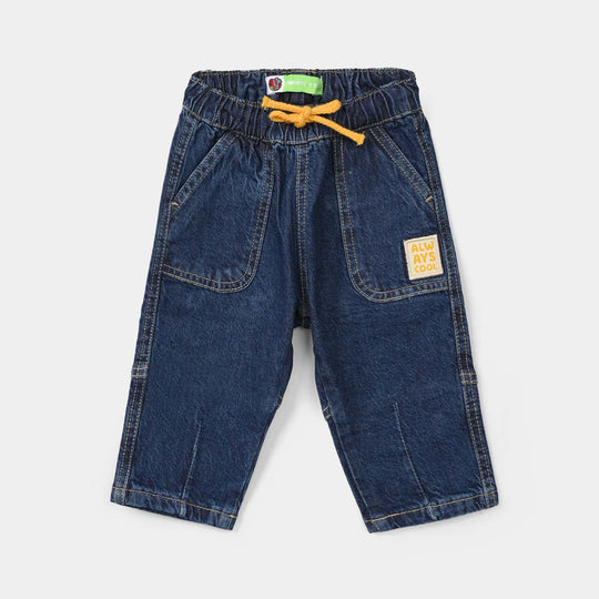 Infant Boys Denim Viscose Pants (Always Cool) – Dark Blue