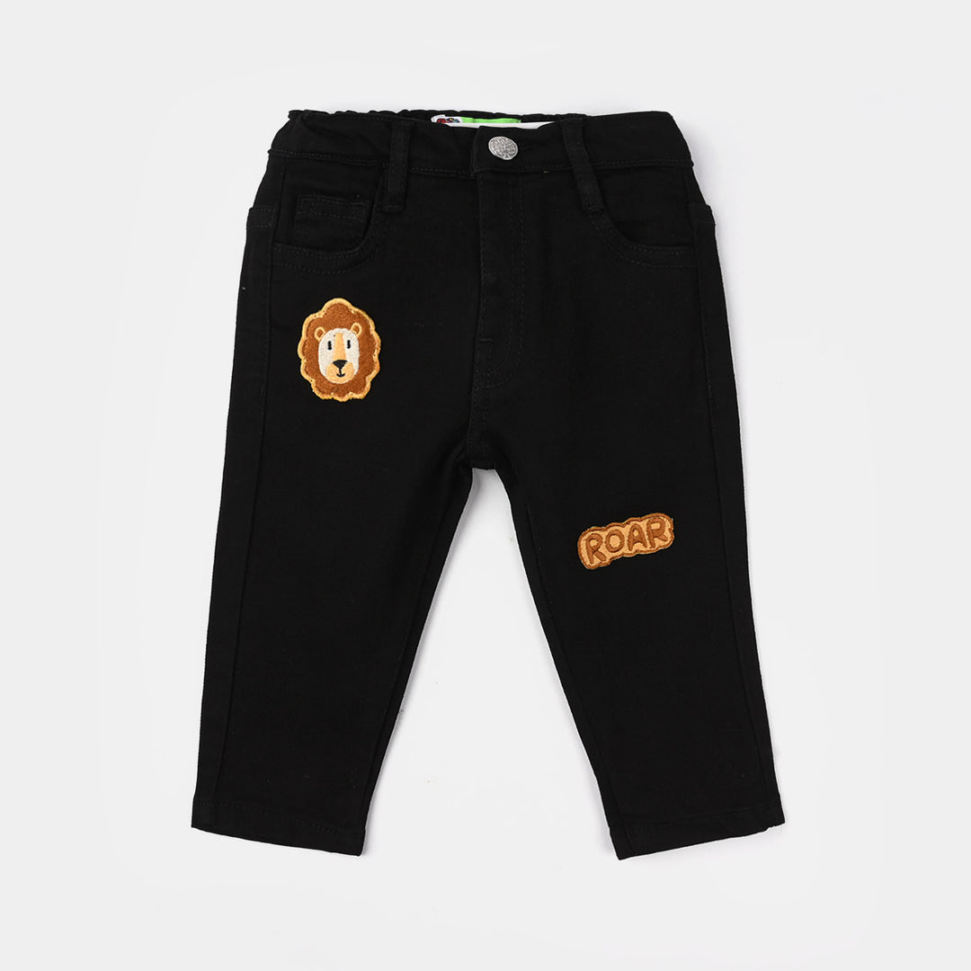 Infant Boys Denim Viscose Pants (Roar) - Black