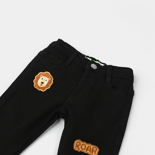 Infant Boys Denim Viscose Pants (Roar) - Black