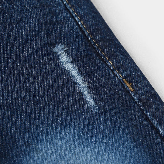 Infant Boys Denim Viscose Pants - Dark Blue