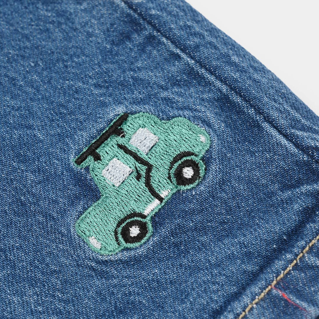 Infant Boys Denim Viscose Pant (Lets Go) - Mid Blue