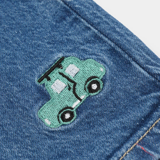Infant Boys Denim Viscose Pant (Lets Go) - Mid Blue