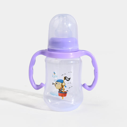 Lyfe Baby Plastic Feeding Bottle 5Oz |150ml | Natural Purple