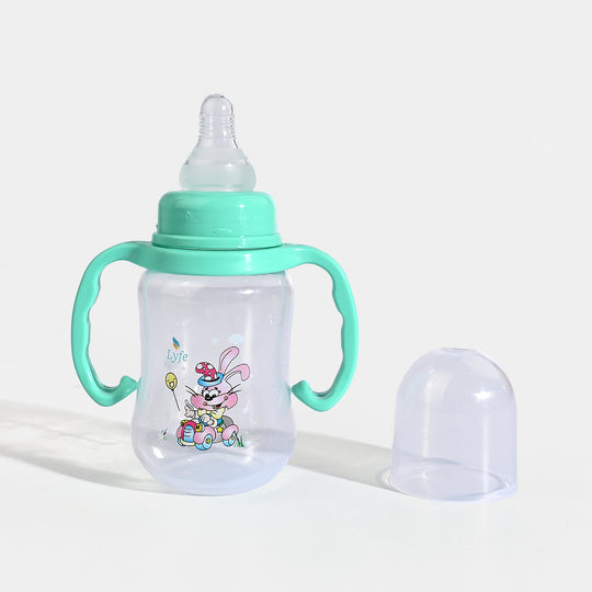 Lyfe Baby Plastic Feeding Bottle 5Oz |150ml |Basic Natural Green