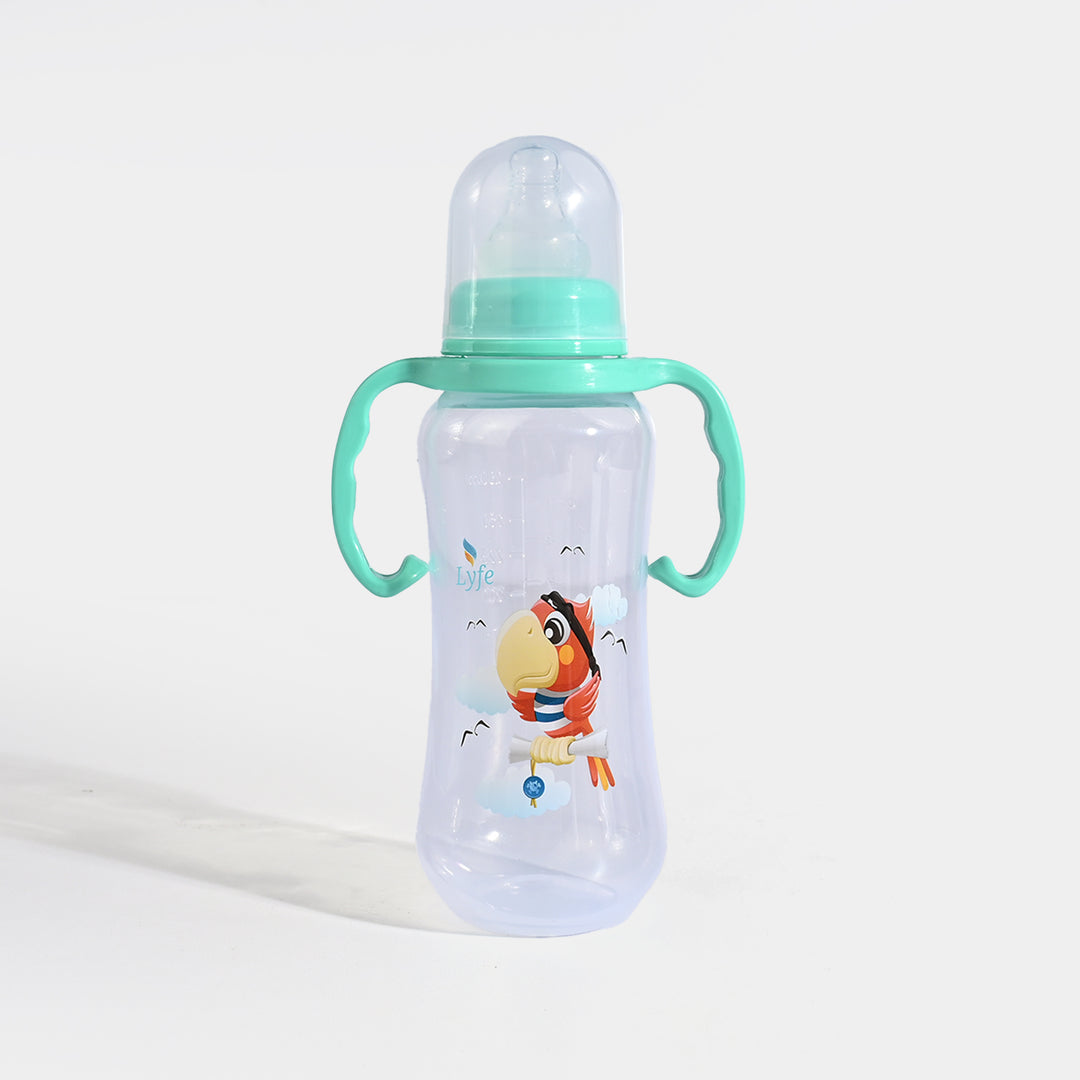 Lyfe Baby Plastic Feeding Bottle 9Oz |280ml |Natural Green