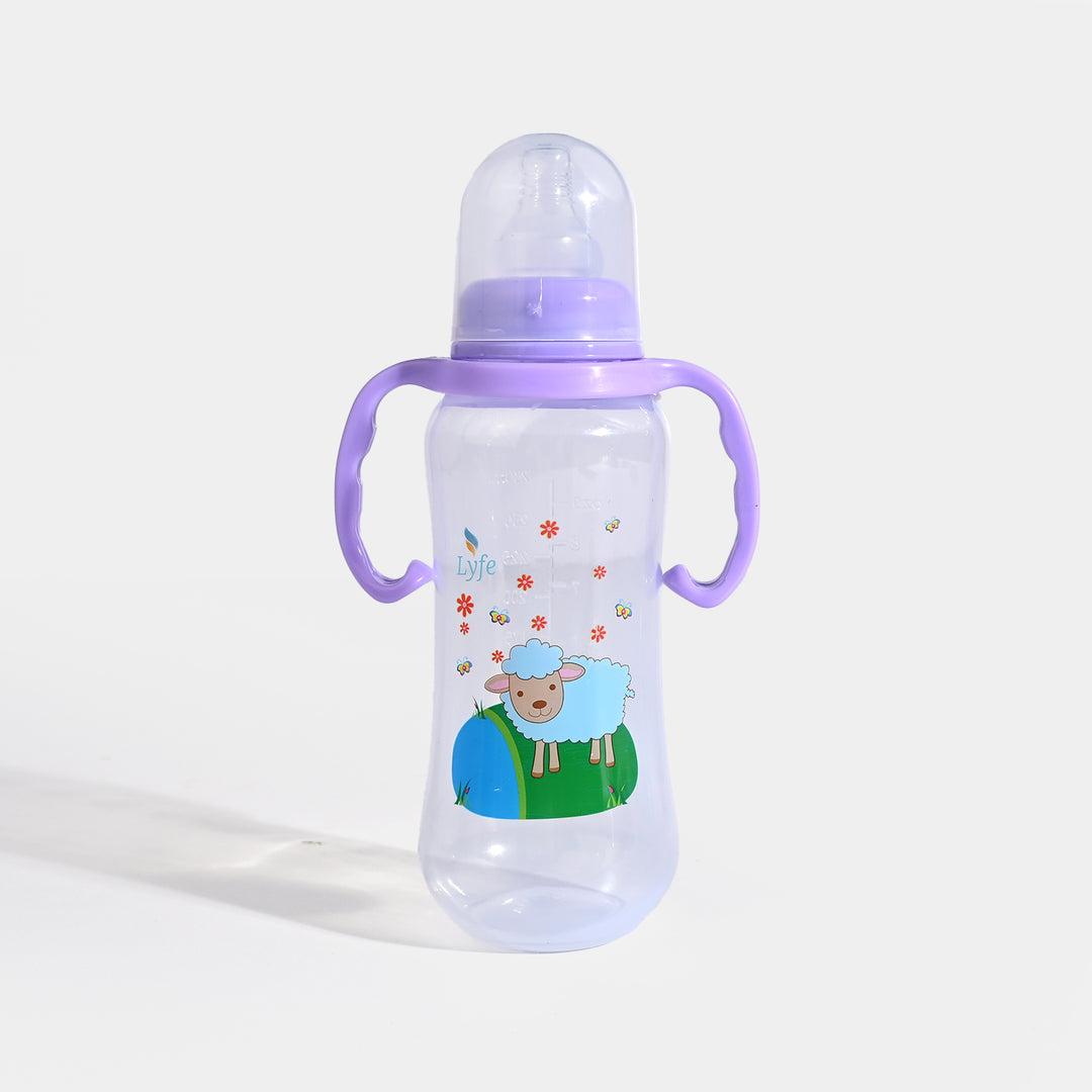 Lyfe Baby Plastic Feeding Bottle 9Oz |280ml |Basic Purple