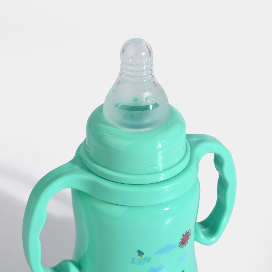 Lyfe Baby Plastic Feeding Bottle 5Oz |150ml | Basic Green