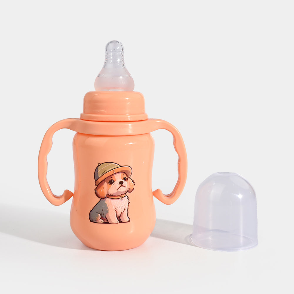 Lyfe Baby Plastic Feeding Bottle 5Oz |150ml | Basic Orange