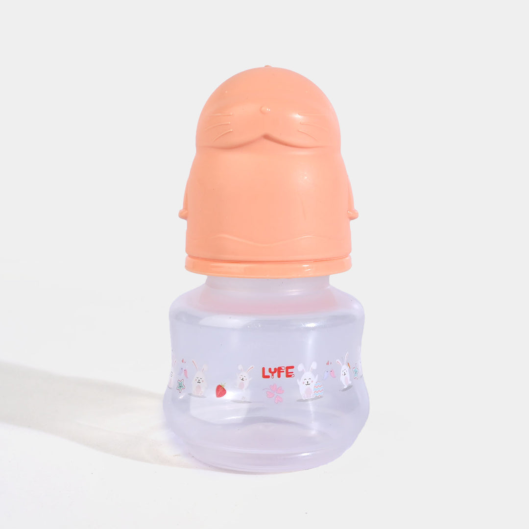 Lyfe Baby Plastic Feeding Bottle 2Oz |60ml |- Orange
