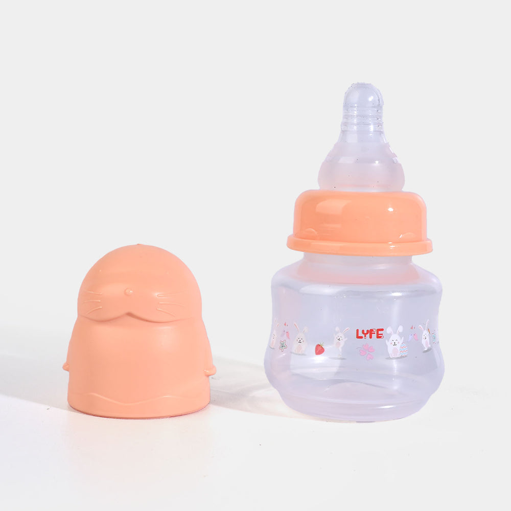 Lyfe Baby Plastic Feeding Bottle 2Oz |60ml |- Orange
