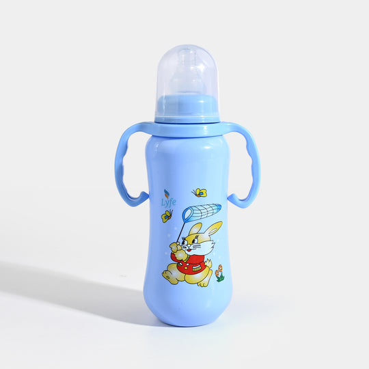 Lyfe Baby Plastic Feeding Bottle 9Oz |280ml |Basic Blue
