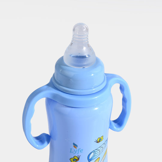 Lyfe Baby Plastic Feeding Bottle 9Oz |280ml |Basic Blue