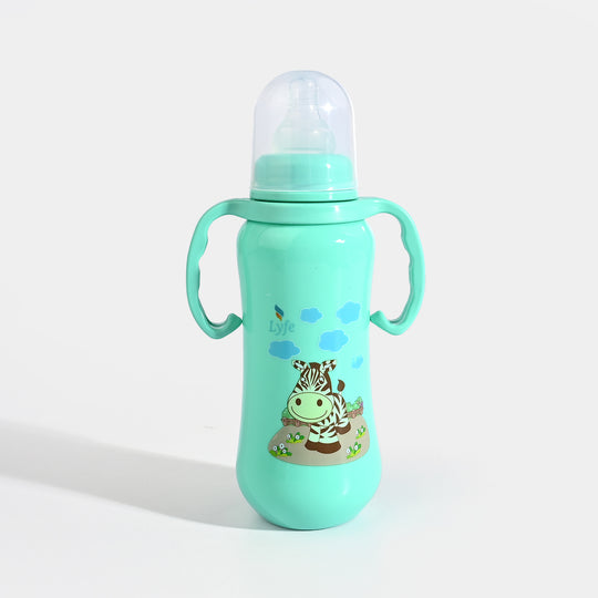 Lyfe Baby Plastic Feeding Bottle 9Oz |280ml |Basic Green