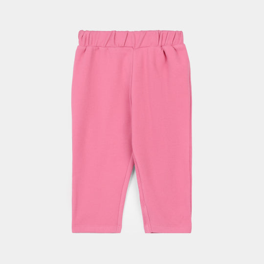 Infant Girls Cotton Interlock - Pink