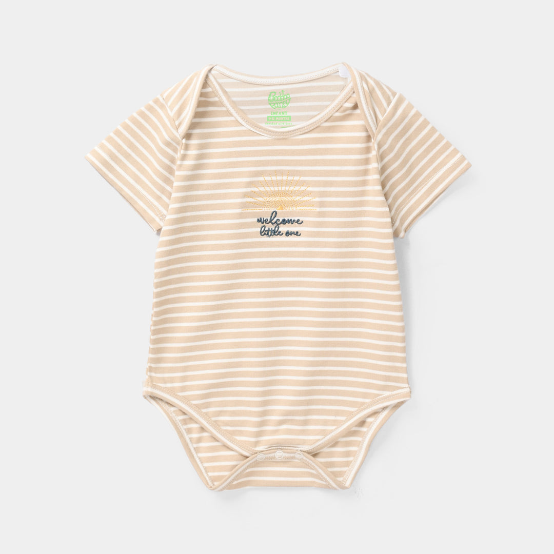 Infant Unisex Jersey/Terry Romper - Yellow