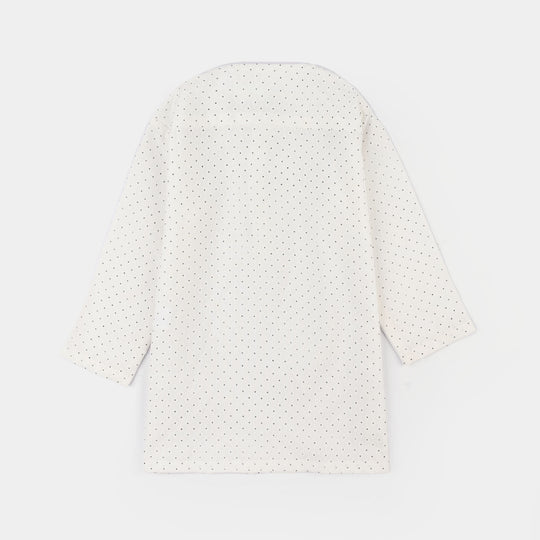 Infant Boys Poly Viscose Kurta Pajama - Off White