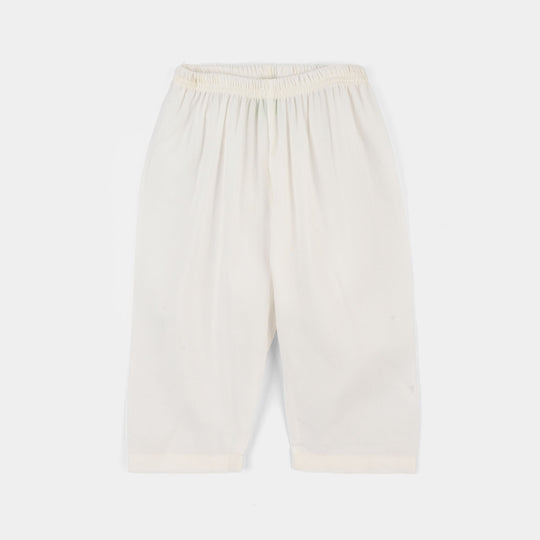 Infant Boys Poly Viscose Kurta Pajama - Off White