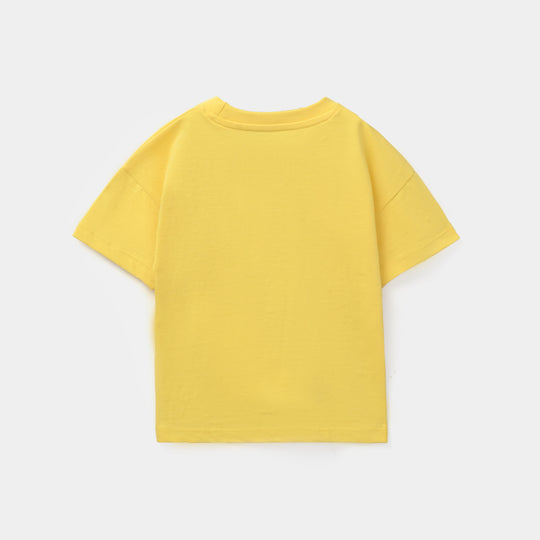 Infant Girls Jersey/Terry T-Shirt - Yellow