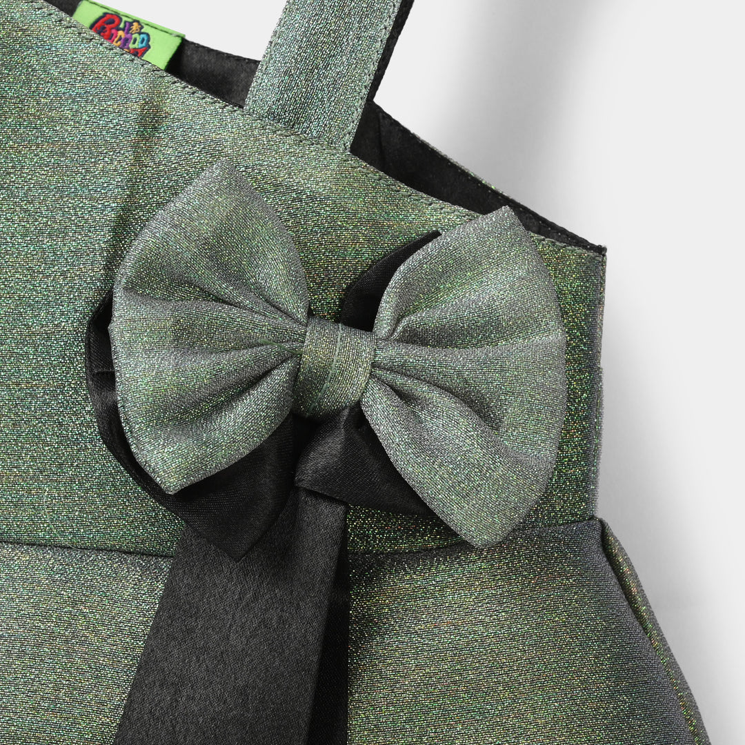 Infant Girls Organza Fancy Frock - Green