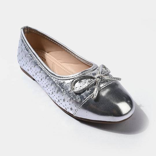 Girls Pumps BS-08-SILVER