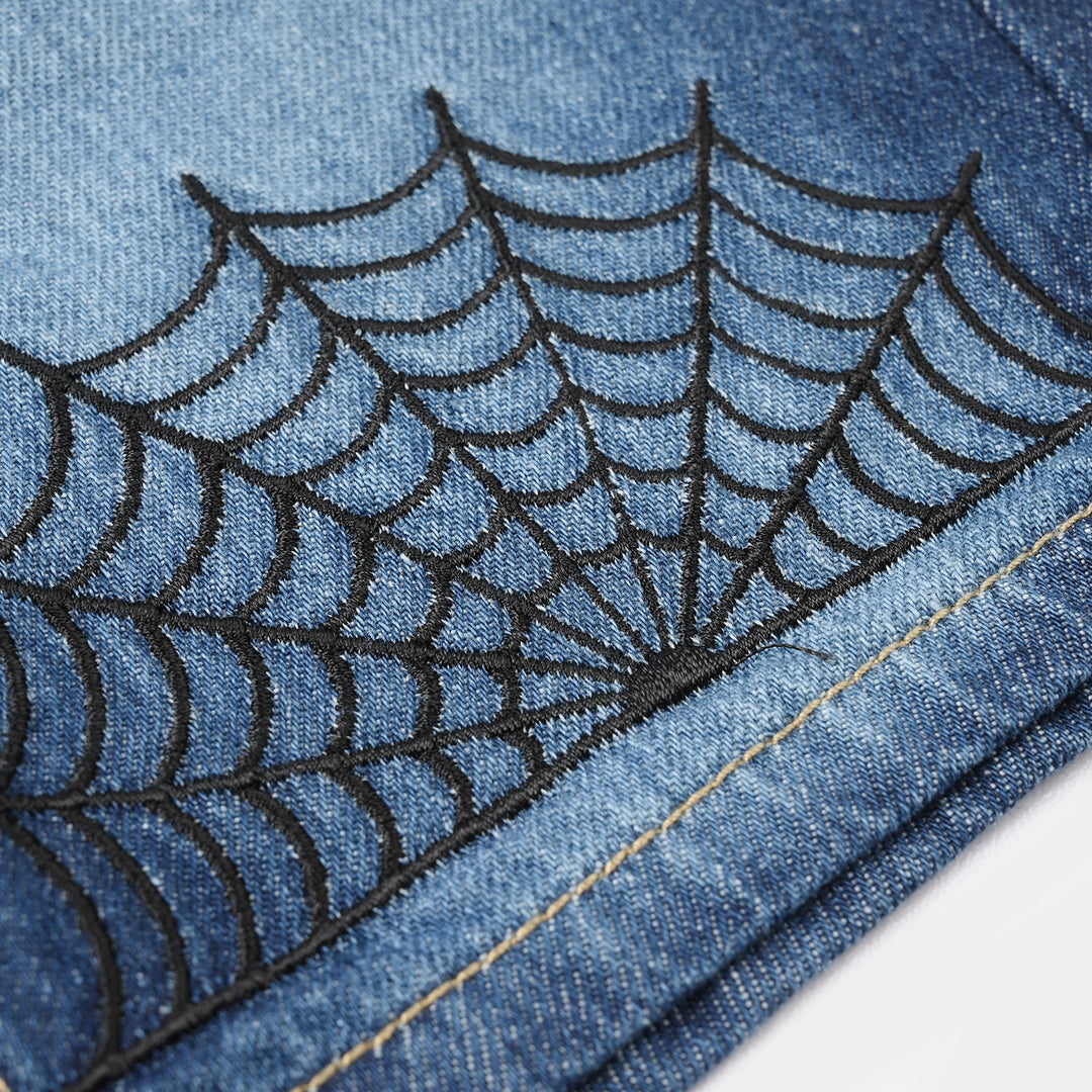 Boys Denim Rigid Shorts Character - Dark Blue