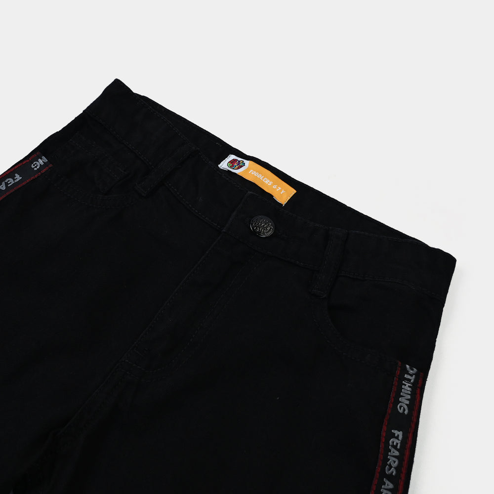Boys Denim Rigid Shorts (Fare Are Nothing) - Black