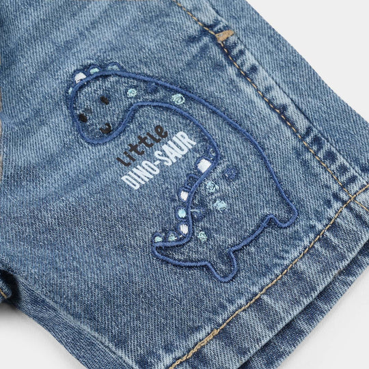 Infant Boys Denim Rigid Shorts - Light Blue