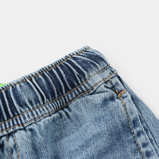 Infant Boys Denim Rigid Shorts - Light Blue