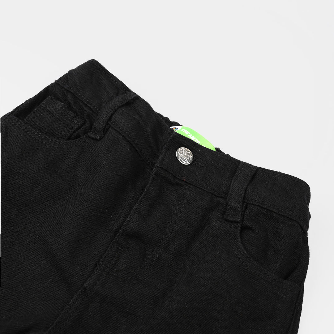 Infant Boys Denim Rigid Shorts Basic -BLACK